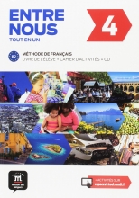کتاب Entre nous 4 B2 - Livre de l'élève + Cahier d'activités
